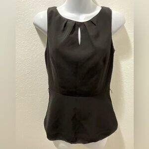 White House Black Market women’s Black Sleeveless Top size 2